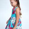 Mayoral παιδικό φόρεμα σατέν τυρκουάζ 22-3916-026