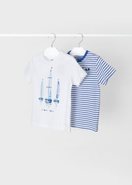 Mayoral παιδική μπλούζα set 2 τεμάχια με στάμπα 22-03007-042