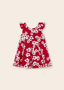 Mayoral βρεφικό φόρεμα σατινέ με floral μοτίβο 23-01957-080